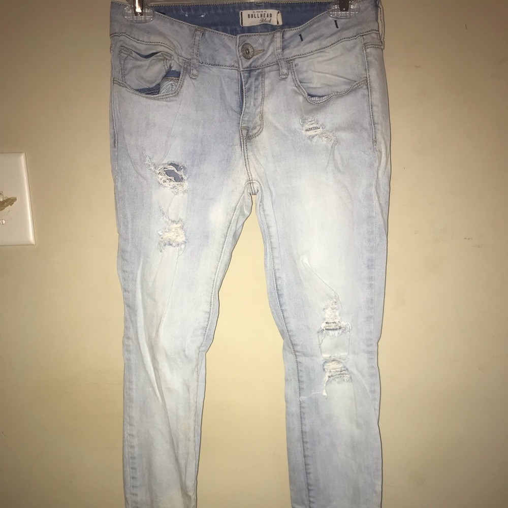 Buckhead Black Lightwash Skinny Jeans sz 5
